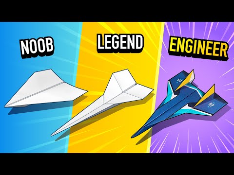 How to Make the BEST Paper Airplane at Each Level — Easy, Intermediate, Advanced (Ep. 2)