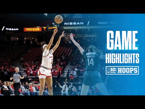 Michigan State at Maryland | Highlights | Big Ten Women's Basketball | 12/29/2024