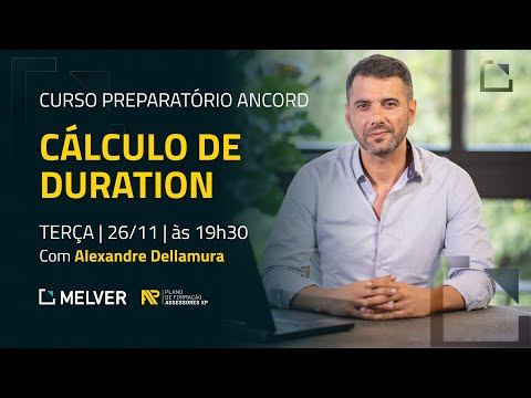 Curso Preparatório Ancord | Cálculo de Duration