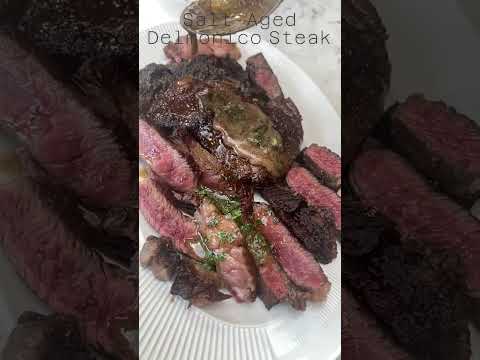 Salt Aged Delmonico Steak by tasty food #steak #salt #viral #shortsvideo #shorts #reels  #tastyfood