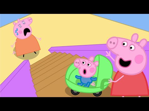 Stop, don't come down here, it's dangerous | Peppa Pig Funny Animation