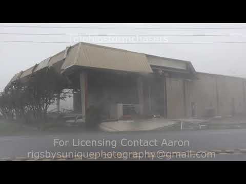 HURRICANE IDA SHREDS BUILDING LOCKPORT, LOUISIANA - Stock Footage 4K