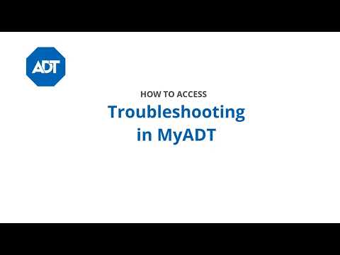 How to access Troubleshooting and Help information in MyADT