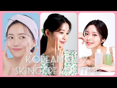 "KOREAN SKINCARE ROUTINE FOR OILY SKIN"✨💗 #oilyskin #glowingskin #skincareIf