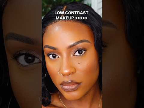 LOW CONTRAST MAKEUP TUTORIAL FOR #brownskin #darkskin