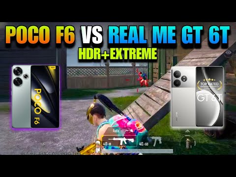 Poco F6 VS RealMe GT 6T  Bgmi Test🔥 (Which One Is Best For Tdm Player's ??) Bgmi