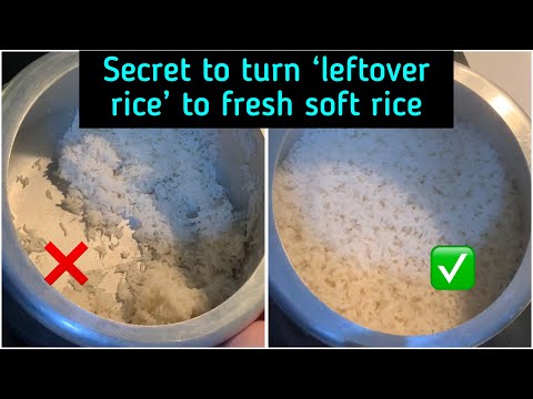 Leftover rice to warm fresh rice!