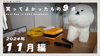 【購入品】2024年11月買ってよかったもの9点