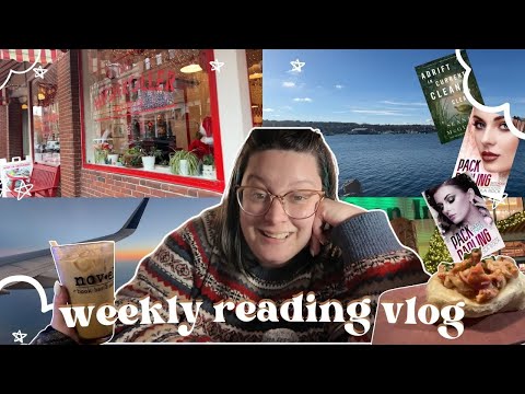 a trip to Portland Maine, visiting 7 bookstores, eating so much lobster | Weekly Reading Vlog