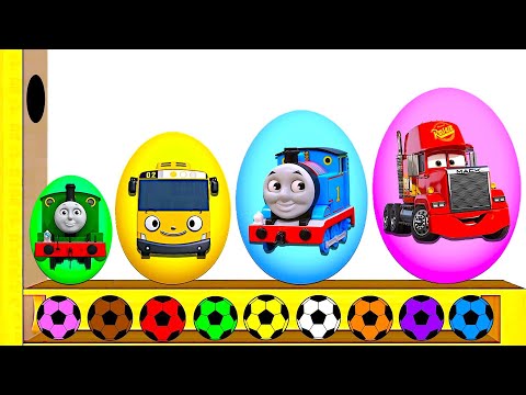 Learn Colors With Disney Cars Lightning McQueen, Thomas & Friends  | Colors and Toys for Toddlers