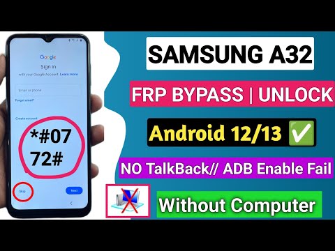 Samsung A32 FRP Bypass Android 13 Without PC | New Method 2024 - TalkBack Not Working