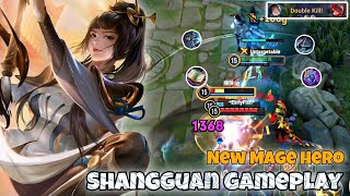 Shangguan Mid Lane Pro Gameplay | New Hero Guide | Honor of Kings HOK KOG