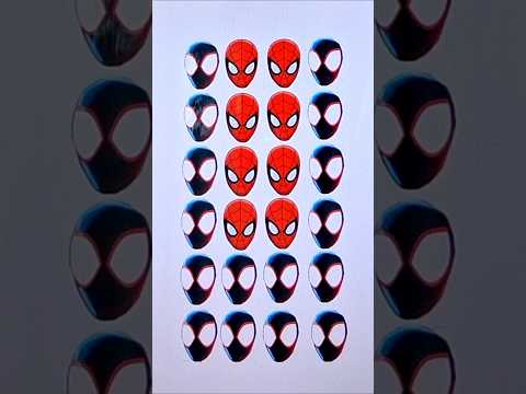 Spiderman verse 3 🤯 1st line connect puzzle #shorts #spiderman #milesmorales #art #marvel #puzzle