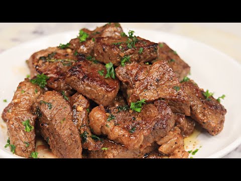 GARLIC BUTTER STEAK BITES RECIPE