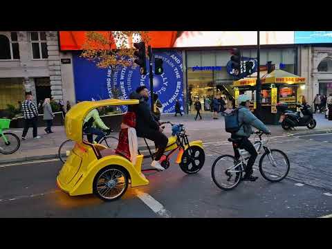 England, London Famous Streets | London Walking tour | London Christmas Light