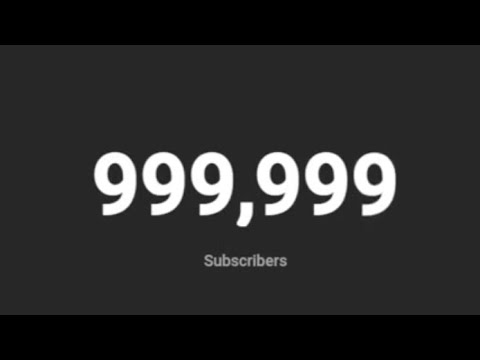 HITTING 1,000,000 SUBCRIBERS !