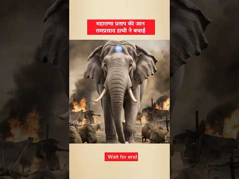 😱The elephant Ramprasad saved the life of Maharana Pratap#elephant#maharanapratap#mughal#facts