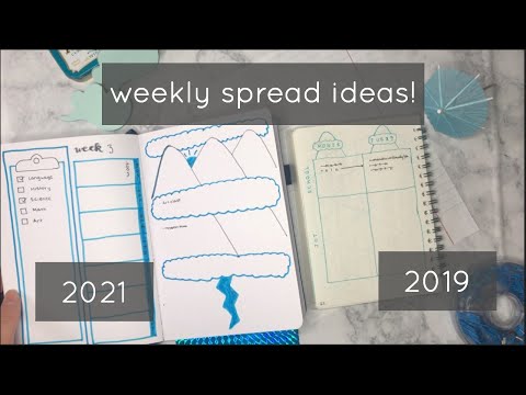 Weekly Spread Ideas & Recreating My Old Bullet Journal