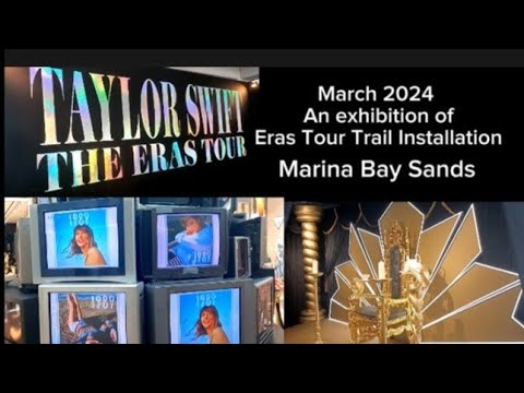 泰勒斯威夫特音乐历迹留痕Taylor Swift musical trail exhibition on her ERAS Tour 2024 in Singapore