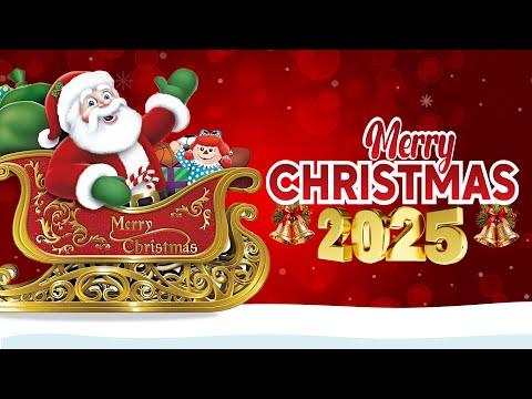 1 HOUR 🎄 CHRISTMAS MUSIC 2025. CRASHING OF A CAMPFIRE BY THE FIREPLACE NEW YEAR’S BACKGROUND. NEW Y