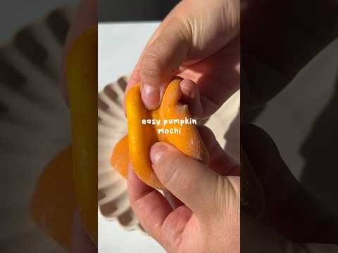 Making Easy Pumpkin Mochi 🎃🍡