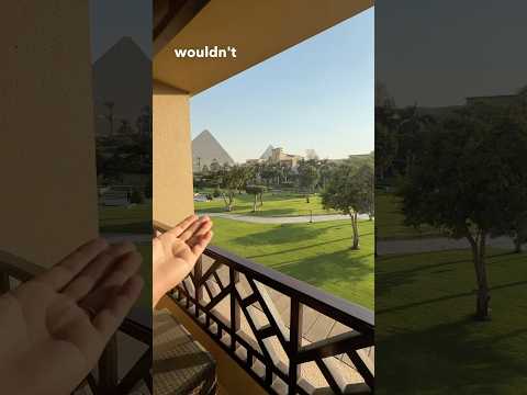 Marriott Mena House Cairo - partial pyramid executive room tour! #travel #egypt