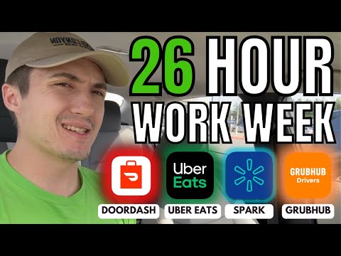 26 Hour DoorDash/Uber Eats/Spark Work Week - How Much Did I Make?