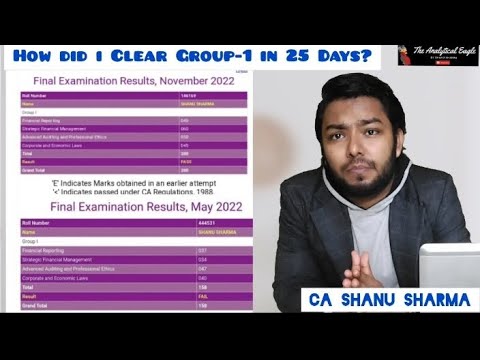 Cleared CA Final Group -1 in 25 days How?? || CA Final || CA Exams May 2023 Tips and tricks