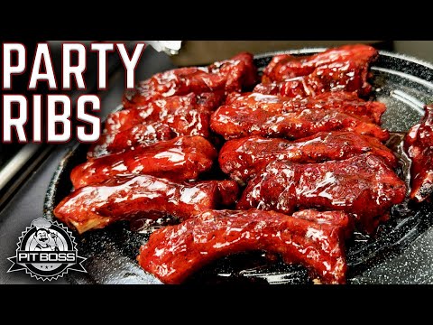 🔥PARTY RIBS, LET'S GOOOO!🔥 HOW TO MAKE THE BEST PARTY RIBS ON PIT BOSS LEXINGTON PELLET SMOKER