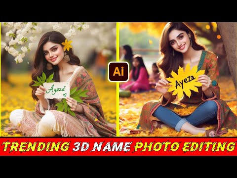 Viral Couple Name 3D🔥Name Video Editing 100% Viral😳🔥? Couple Name Photo Video Editing