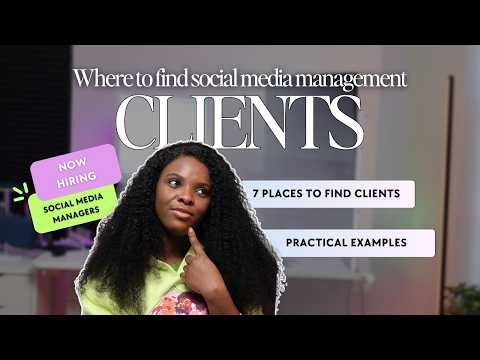 7 places to find social media management clients | Get your first client FAST