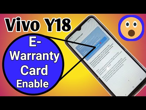 Vivo Y18 E-warranty card enable