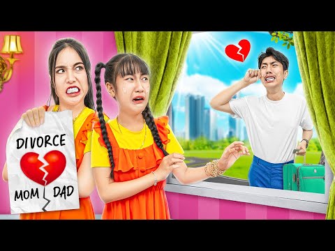 Daddy! Don't Leave Me... My Parents Break Up - Funny Stories About Baby Doll Family