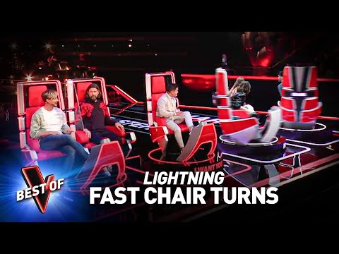 The FASTEST Chair Turns in the Blind Auditions of The Voice!