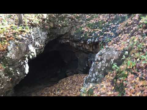 Found a Cave! Hiking with our German Shepherd Hiking Video Fall 2020