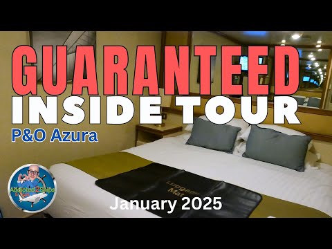 P&O Azura: GUARANTEED Inside Room Tour - January 2025