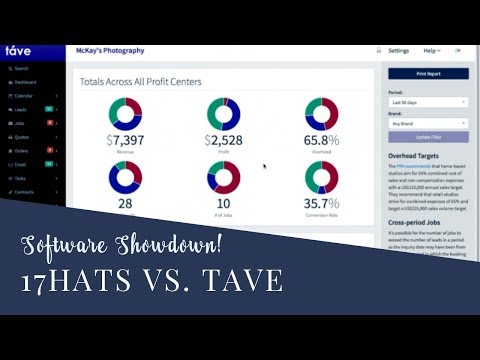 17Hats vs Tave: Software Review (Client Tracking, Workflow and Sales)