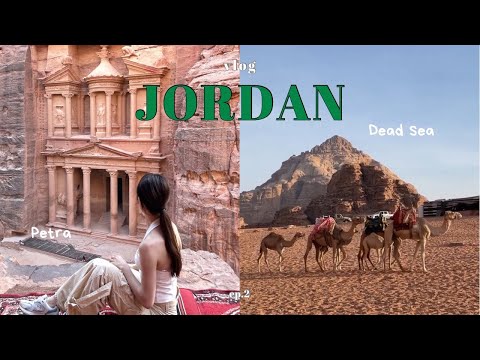 Jordan vlog｜7 wonders of the world:Petra, exploring Dead sea first time, 2 Marriott hotel review