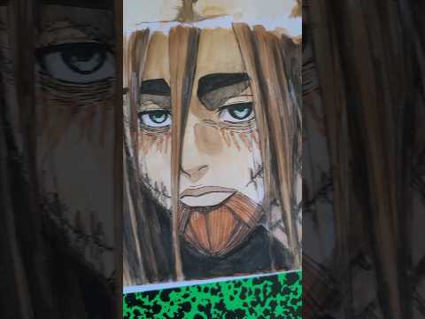 Shingeki No Kyojin Eren Yeager Attack On Titan #youtubehighfive #fanart #shorts