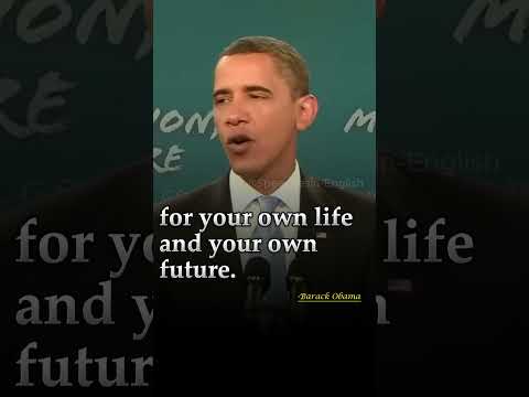 BARACK OBAMA: Back-to-School Address to Students(English Subtitles)| Speeches In English