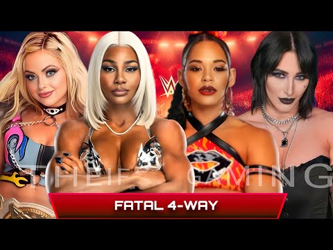 WWE 2K24 • FATAL 4-WAY MATCH - Liv Morgan VS Jade Cargill VS Bianca Belair VS Rhea Ripley | WWE