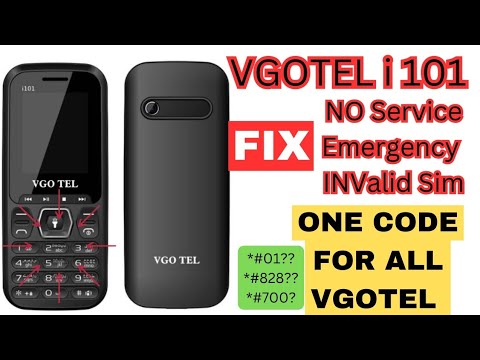 Vgo tel i101 imei change code invalid sim solution/vgo tel All model  free registerwithout pc