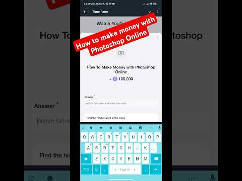 How to make money with Photoshop Online | Timefarm code