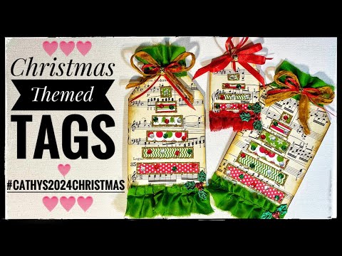 Junk Journal Ideas - Junk Journal Ephemera - Christmas Themed Tags