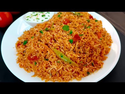 Simple & Tasty Tomato Rice | Lunch Box Recipe | Quick & Easy Tomato Rice Recipe