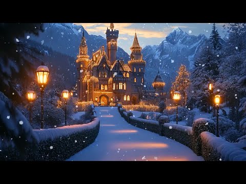 Medieval Castle On A Snowy Day | Relax Your Mind With Soothing Celtic Music & Fall Into A Deep Sleep