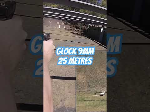 Glock 9mm at 25 metres #ozziereviews #shooting #glock #glock17gen4 #glock17gen5 #shooting #pistol