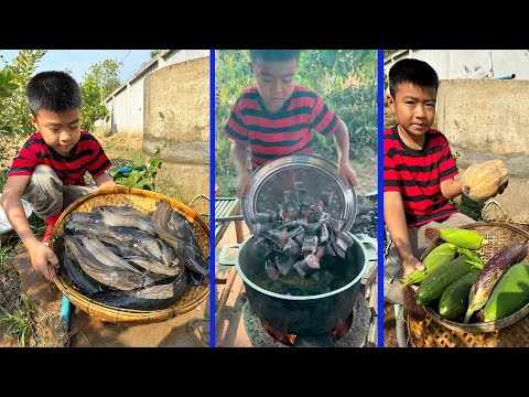 Chef Seyhak cook catfish with mixed vegetable - Chef Seyhak