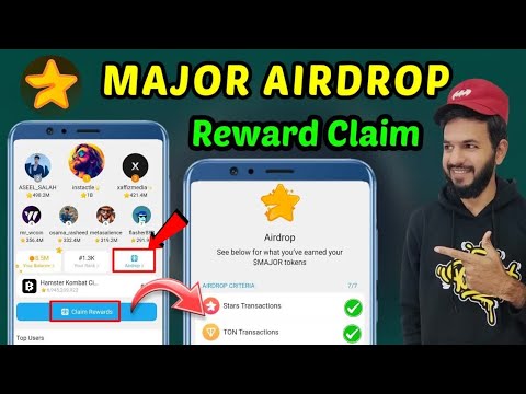 Major Airdrop 🤯 ｜ Major Airdrop claim kaise kare ｜ Major claim reward ｜ Major Airdrop withdrawal 💵