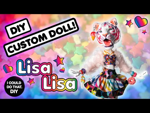 MONSTER HIGH REPAINT! DIY CUSTOM DOLL - LISA LISA - RAINBOW TIGER